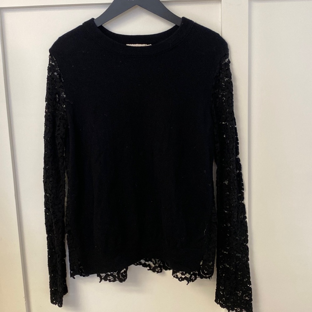 Tory Burch Black Lace Sweater